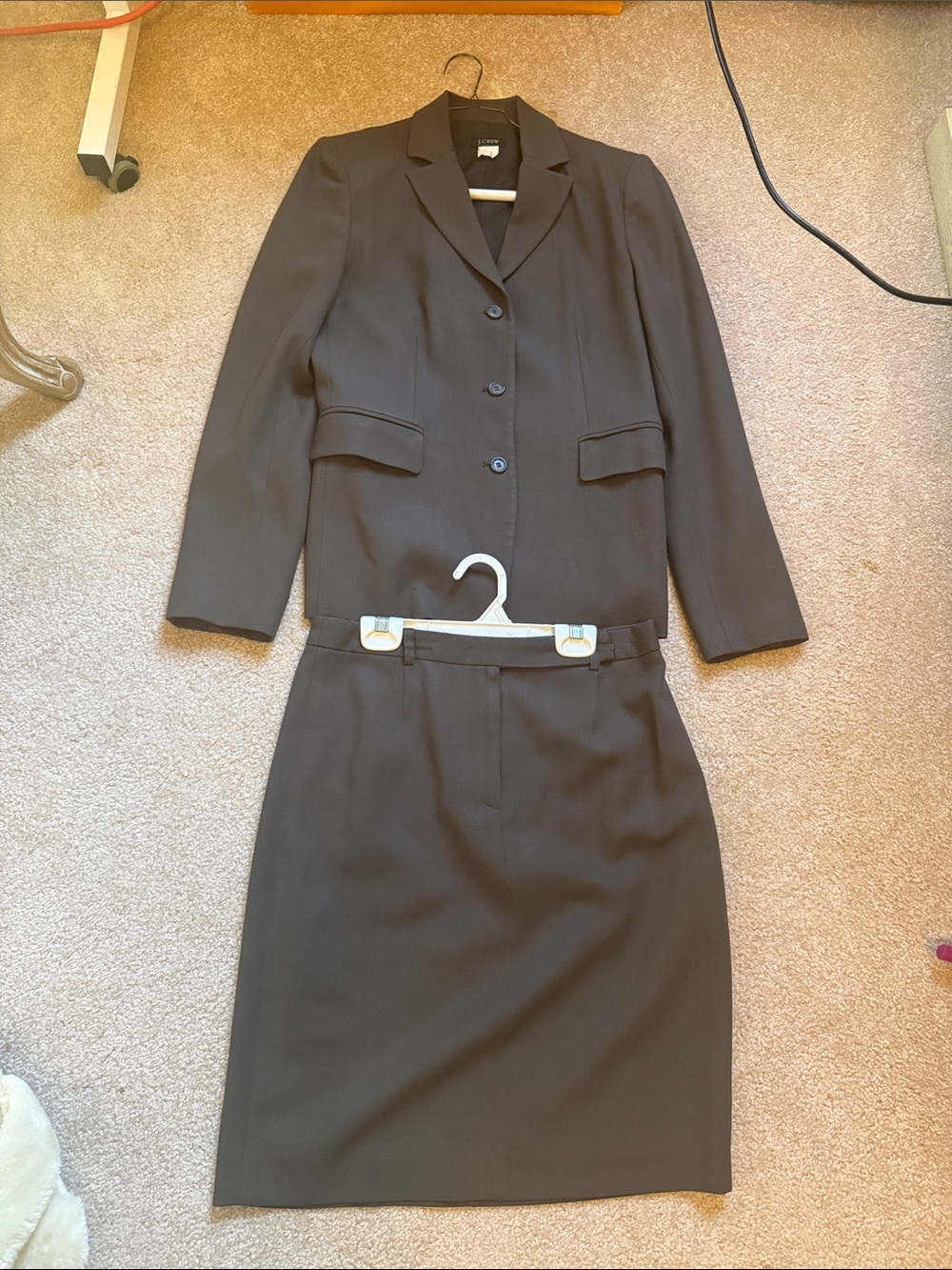 J. Crew Women's Black Two-Piece Blazer and Pencil Skirt